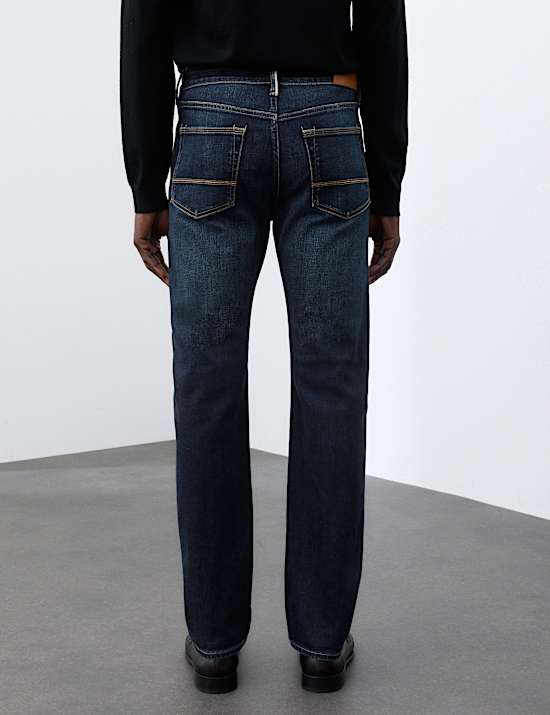Japanische Jeans mit Webkante und gerader Passform