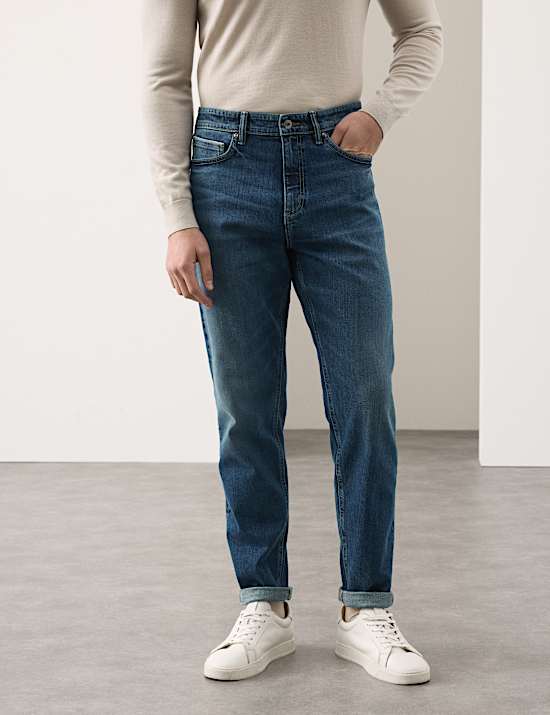Tapered Fit Japanese Selvedge Stretch Jeans