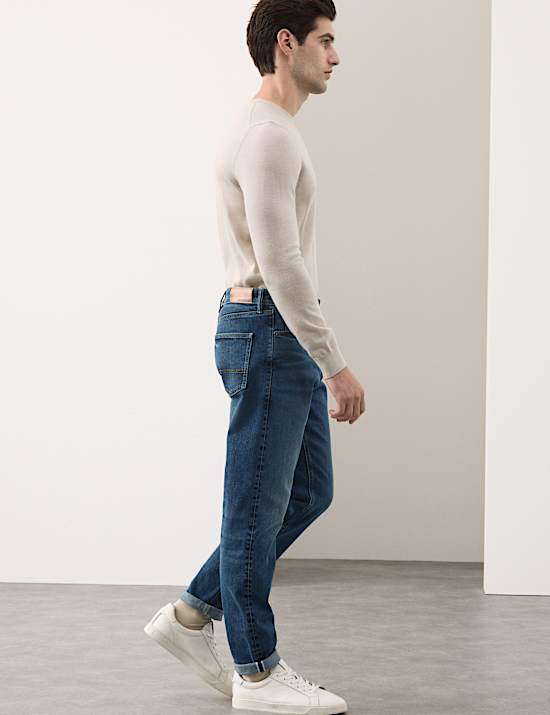 Tapered Fit Japanese Selvedge Stretch Jeans