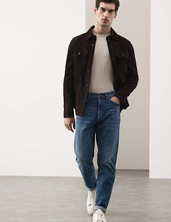 Tapered Fit Japanese Selvedge Stretch Jeans