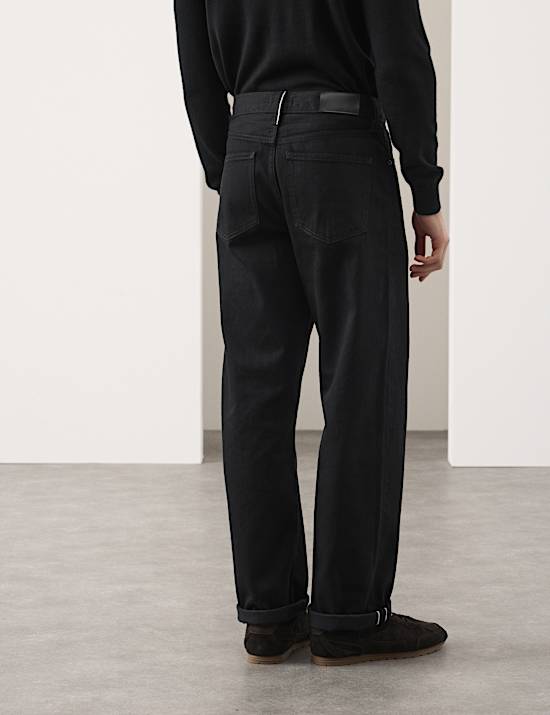 Loose Fit Pure Cotton Japanese Selvedge Jeans