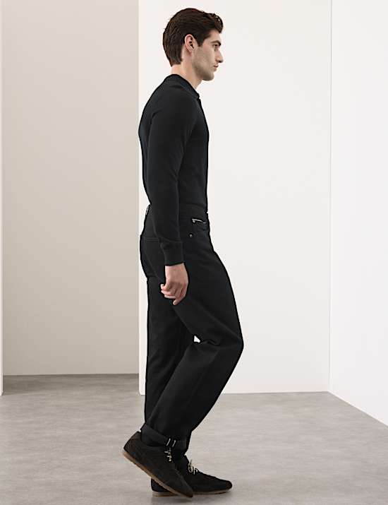 Loose Fit Pure Cotton Japanese Selvedge Jeans