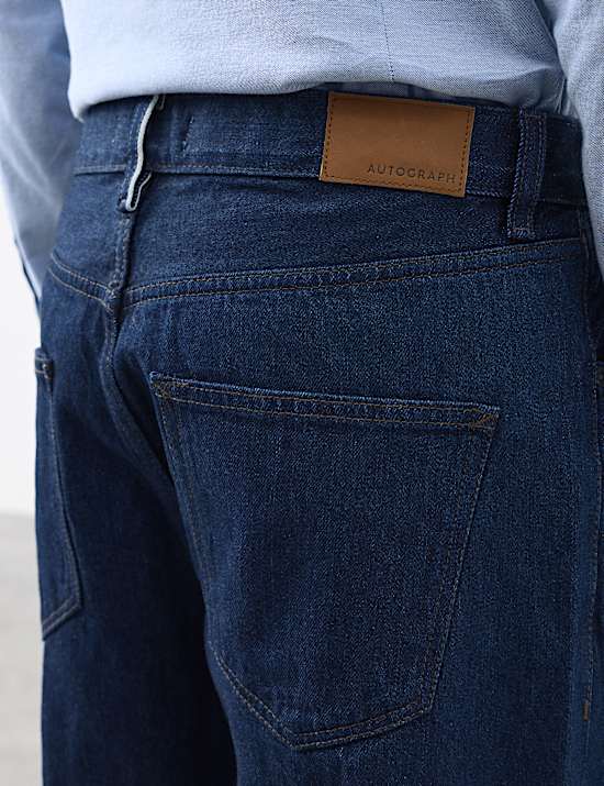 Loose Fit Rigid Pure Cotton Selvedge Jeans