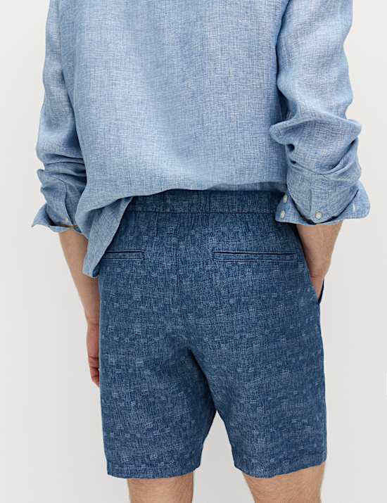 Linnenrijke korte broek