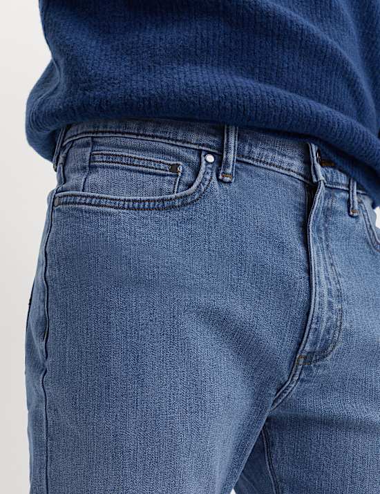 Schmal geschnittene Stretch-Jeans