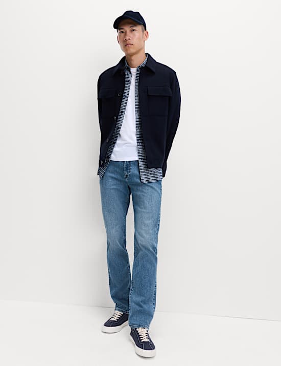 Straight Fit Stretch Jeans