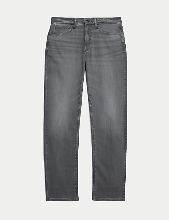 Gerade geschnittene Stretch-Jeans
