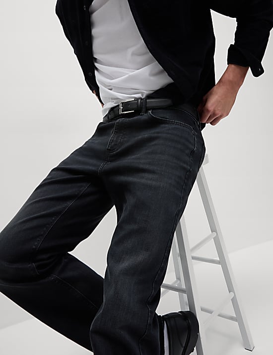 Straight Fit Stretch Jeans