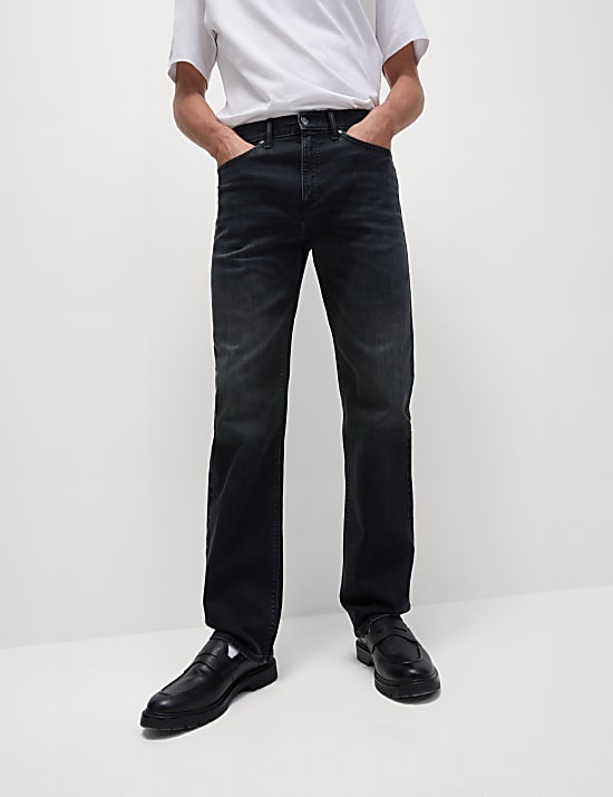 Straight Fit Stretch Jeans