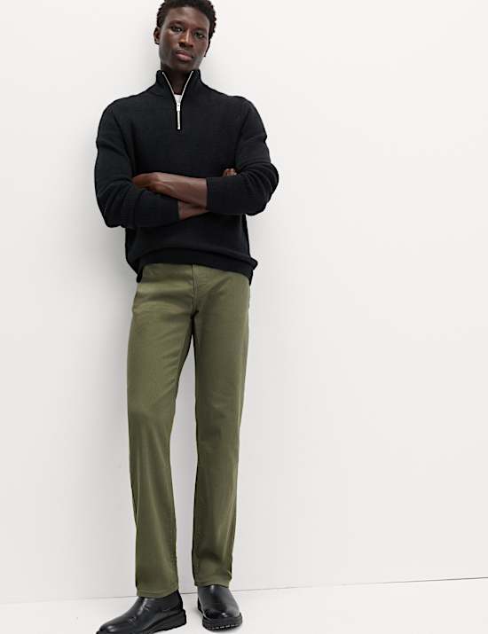 Straight Fit Stretch Jeans
