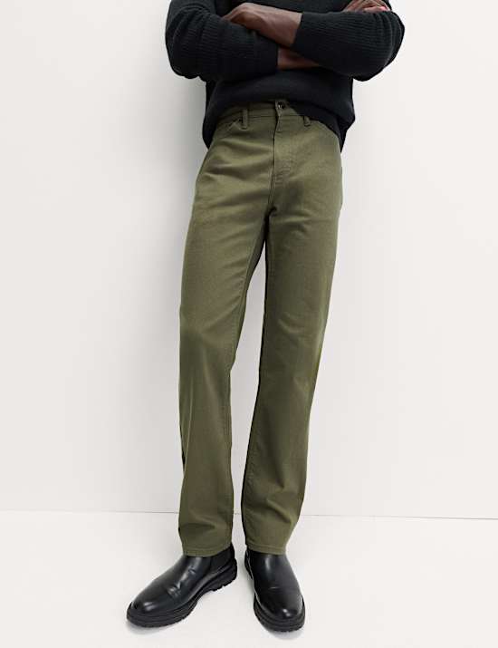 ג'ינס סטרץ' בגזרה ישרה