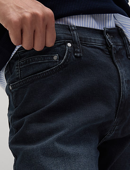 Straight Fit Stretch Jeans