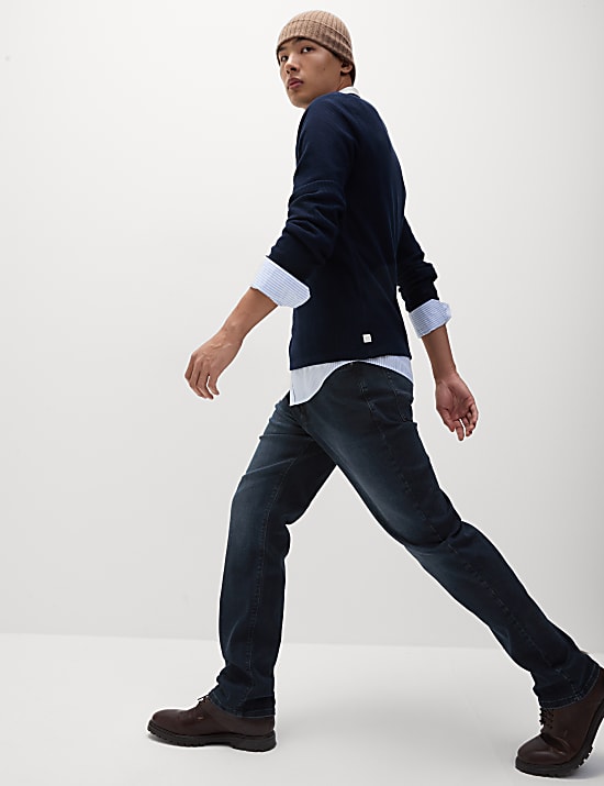 Straight Fit Stretch Jeans