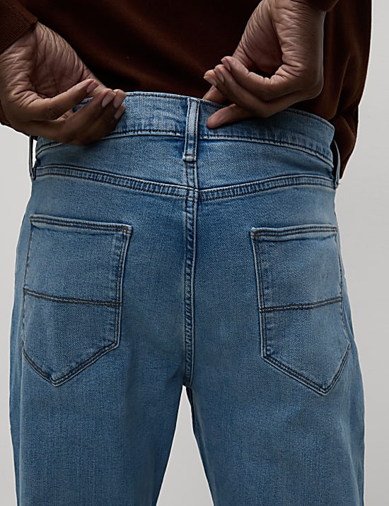 Stretch jeans met rechte pasvorm