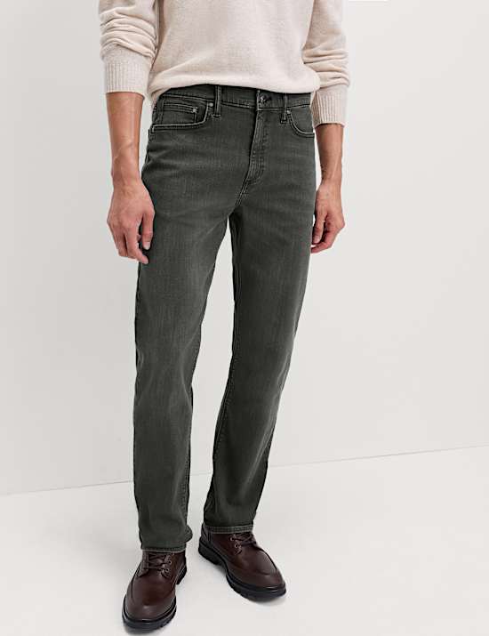 Straight Fit Stretch Jeans