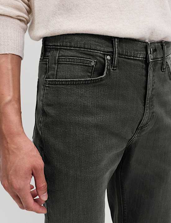 Straight Fit Stretch Jeans