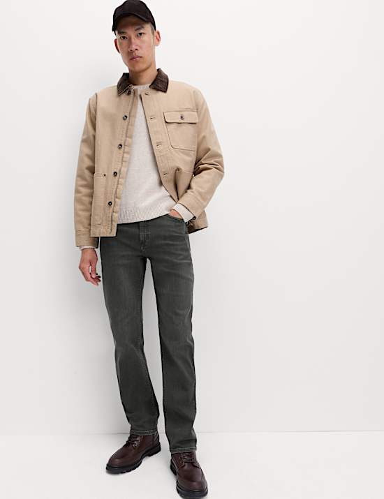 Straight Fit Stretch Jeans