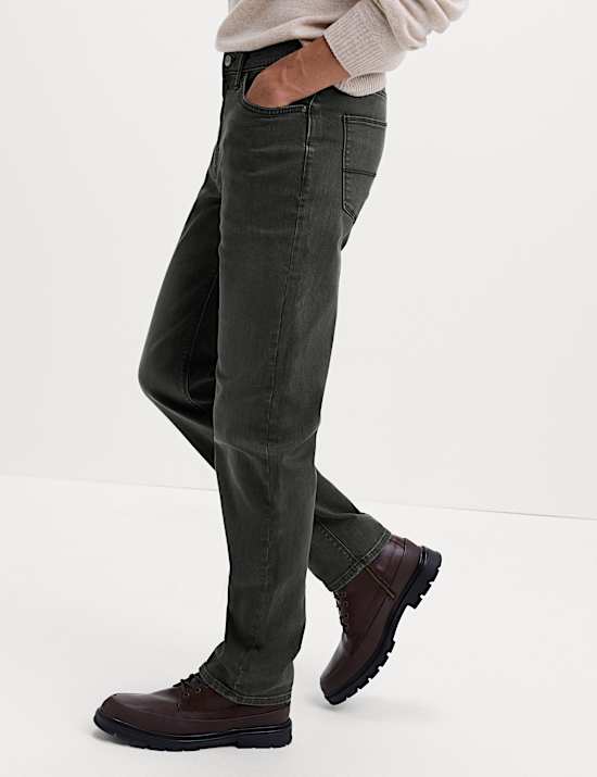 Straight Fit Stretch Jeans