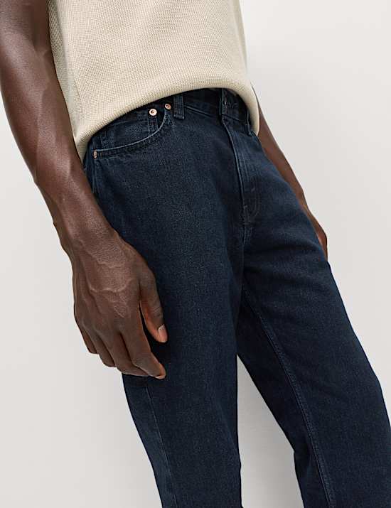 Authentische Relaxed Straight Fit Jeans