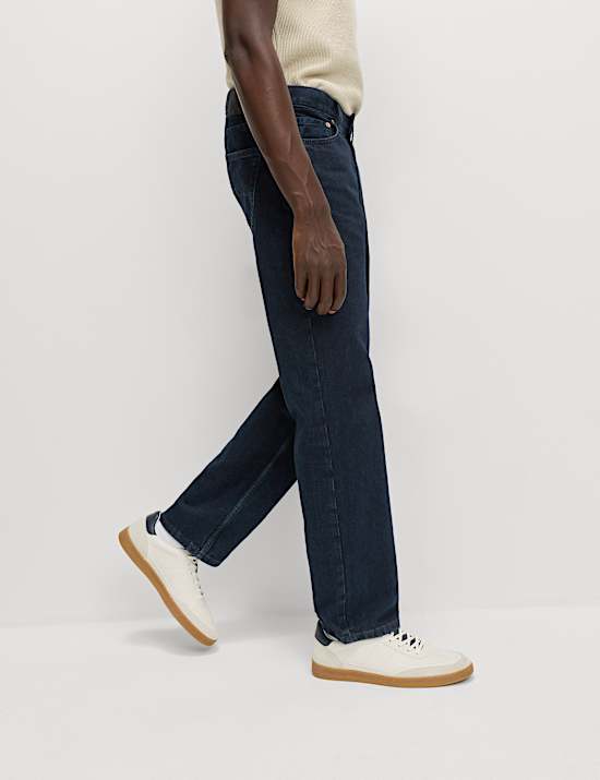 Authentische Relaxed Straight Fit Jeans