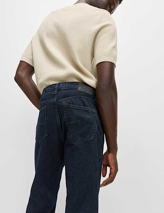 Authentische Relaxed Straight Fit Jeans