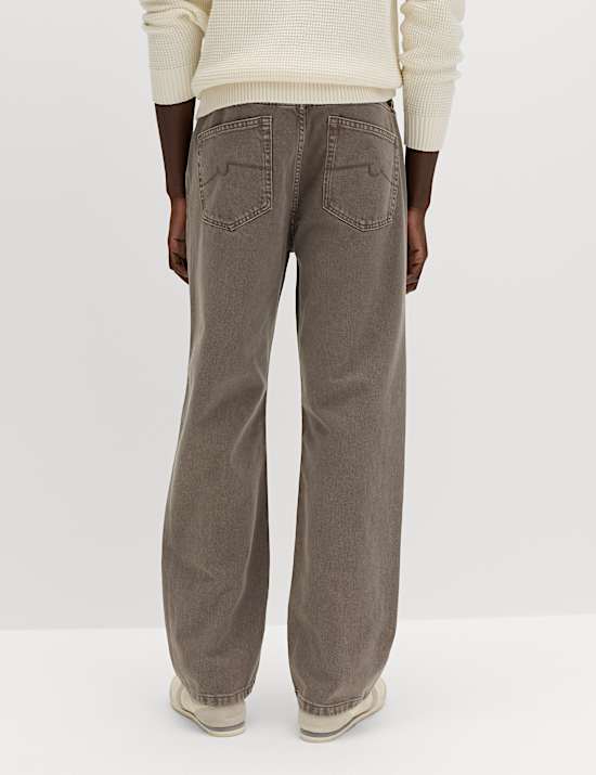 Jean coupe droite d&eacute;contract&eacute;e Authentic