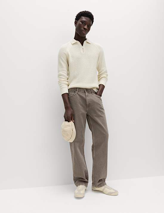 Jean coupe droite d&eacute;contract&eacute;e Authentic