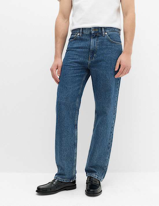 Authentic Relaxed Straight Fit Rigid Jeans