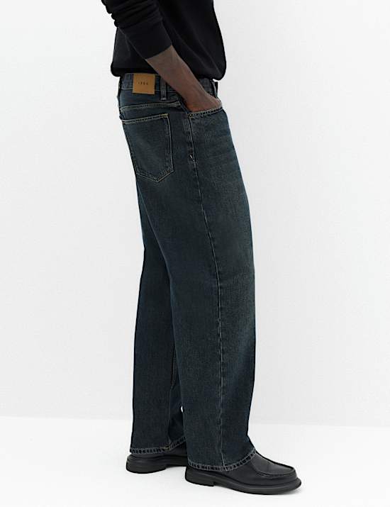Authentic Loose Fit Rigid Denim Jeans