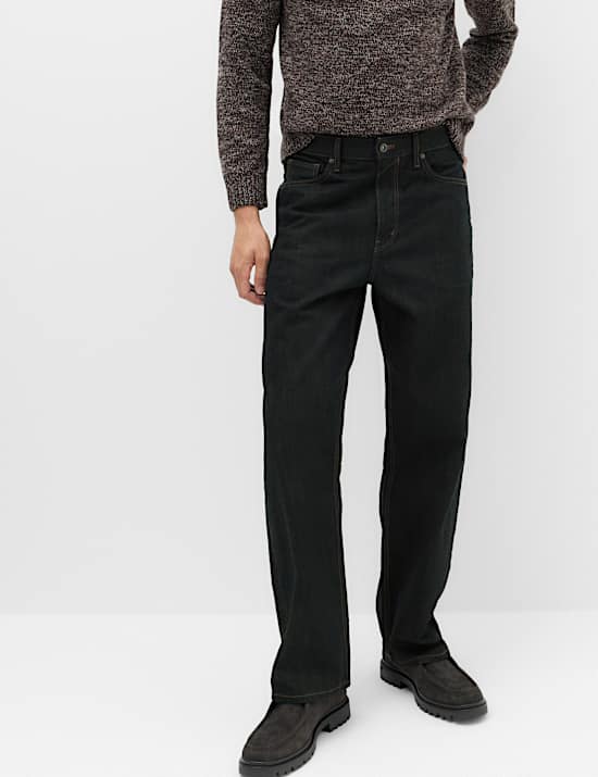 Authentic Loose Fit Rigid Denim Jeans