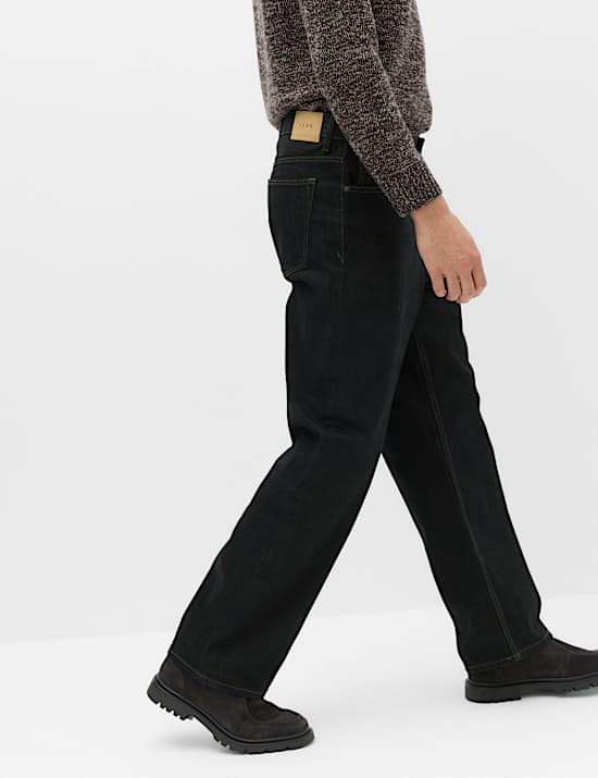 Authentic Loose Fit Rigid Denim Jeans