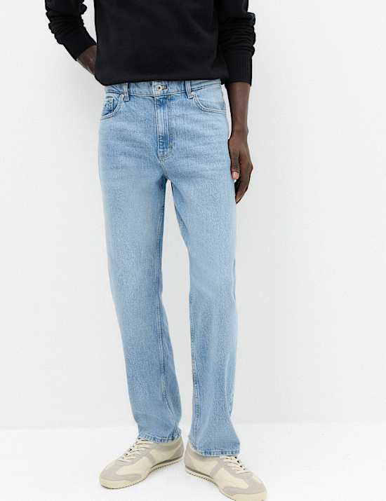 Straight Fit Authentic Stretch Jeans