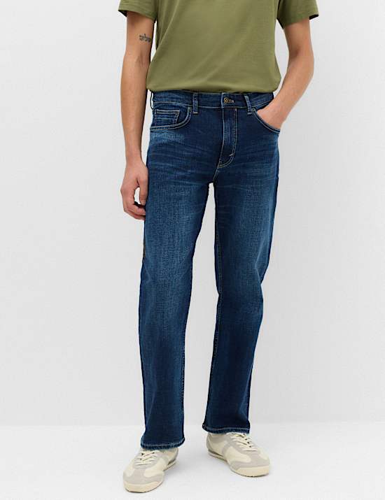 Straight Fit Authentic Stretch Jeans