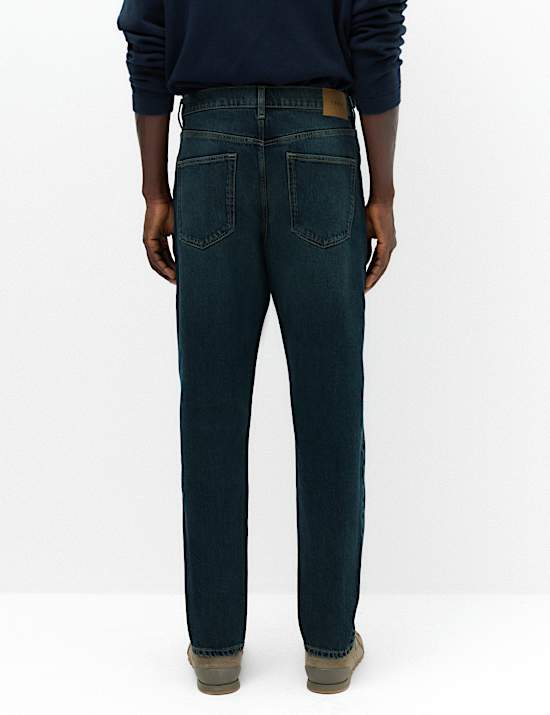 Authentic Tapered Fit Stretch Jeans