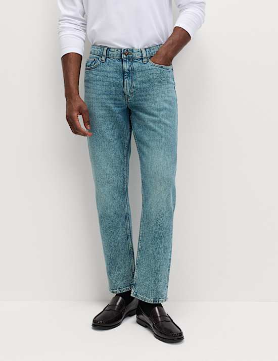 Straight Fit Stretch Jeans