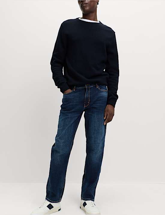 Gerade geschnittene Stretch-Jeans