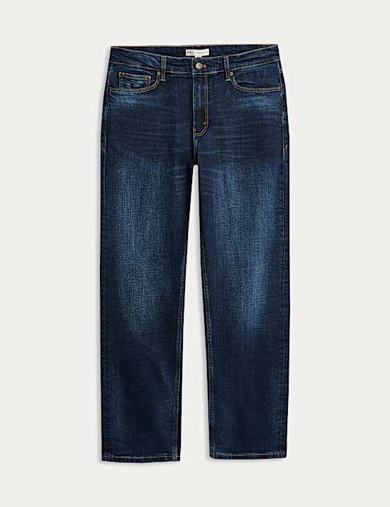 Gerade geschnittene Stretch-Jeans