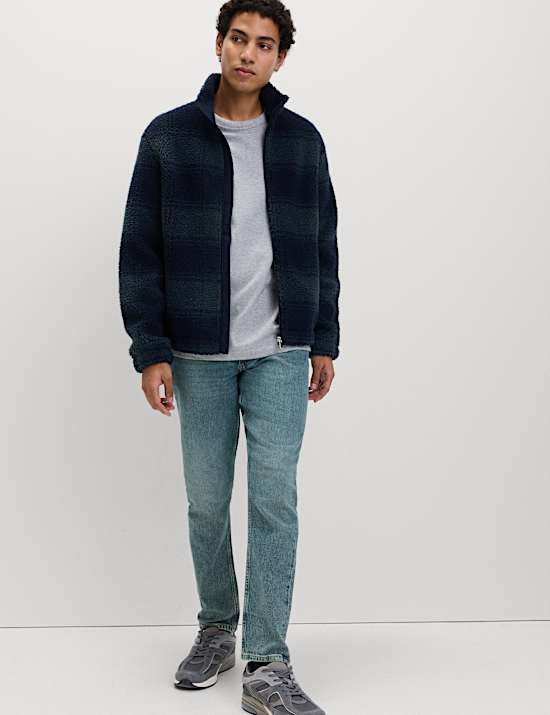 ג'ינס סטרץ' בגזרה צרה עם 5 כיסים