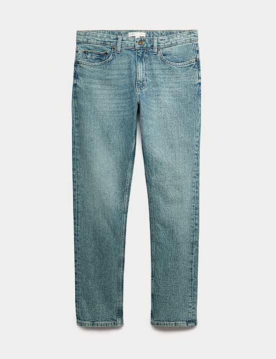 Schmal geschnittene Stretch-Jeans mit 5 Taschen
