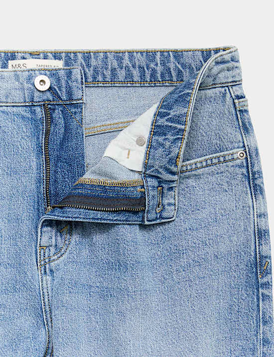 Authentic Tapered Fit Stretch Jeans