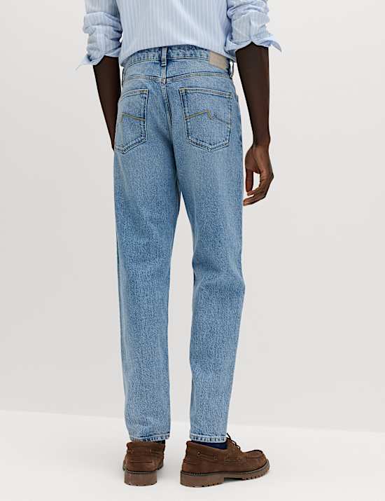 Authentic Tapered Fit Stretch Jeans