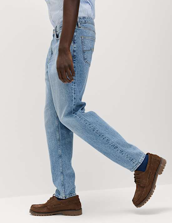 Authentic Tapered Fit Stretch Jeans