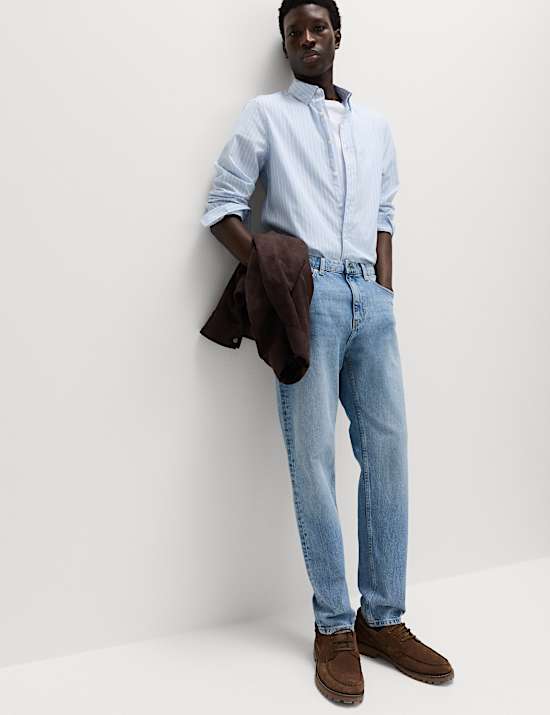 Authentic Tapered Fit Stretch Jeans