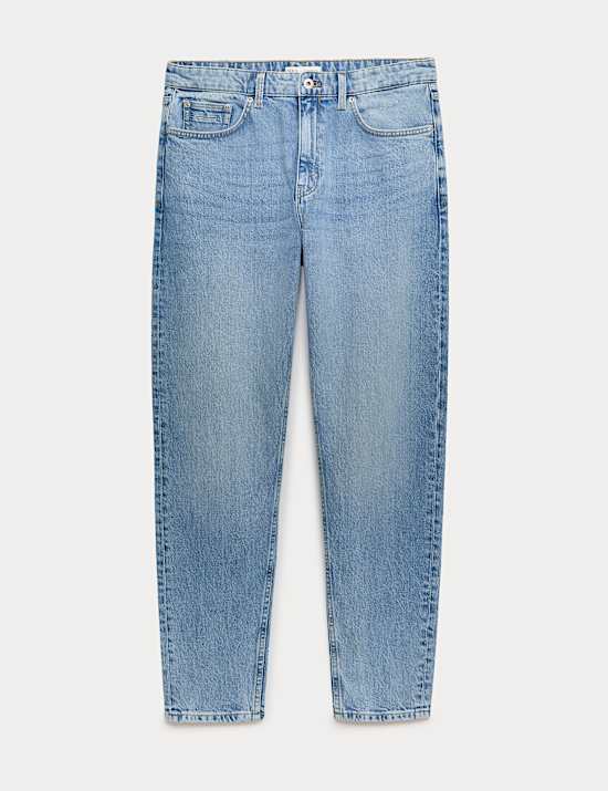 Authentic Tapered Fit Stretch Jeans