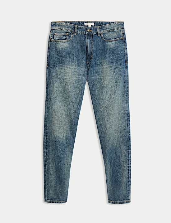Authentic Tapered Fit Stretch Jeans