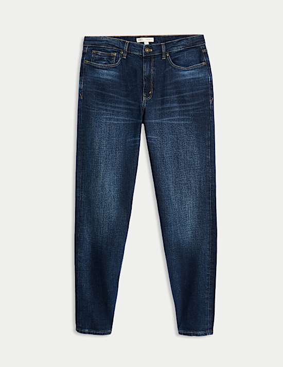 Schmal zulaufende, authentische Stretch-Jeans