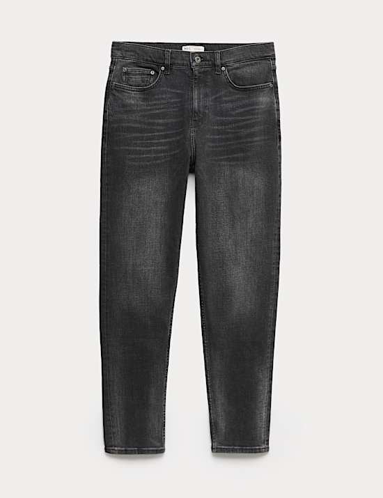 Tapered Fit Stretch Jeans