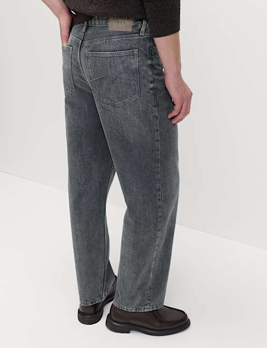 Loose Fit Rigid Denim Jeans