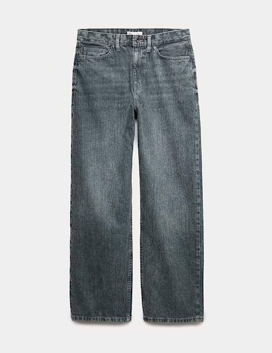 Loose Fit Rigid Denim Jeans