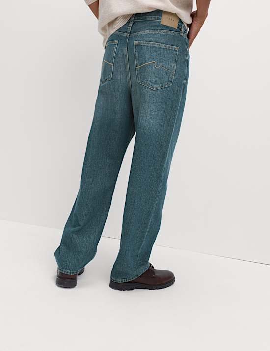 Loose Fit Rigid Denim Jeans